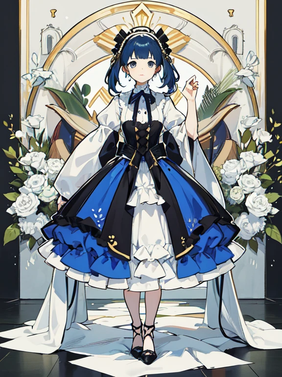 「An aristocratic family standing against a dim background、 girl from fairy tales。her body is petite and strange,、Each muscle and skeleton is delicately drawn...」The figure is、Accurate reproduction based on human anatomy、Her innocence and nobility are a perfect blend.。
Her outfit is、Works that capture the essence of Gothic Lolita fashion.。Gorgeous dark blue velvet and white silk combination、Luxurious lace and ribbons are embellished in the details。Everything is real to the five senses of the viewer...。(((elegant luster)))
her expression is pure and pure、that clear skin, Fine wrinkles and hair are noticeable.、In those pearly eyes、It's as clear and calm as a deep lake..。Beautiful like a handprint、The tip is a work of art。
Her presence is、There is a charm that everyone there can enjoy.'keep an eye on them.。These are all、Shot with top-of-the-line cameras.、By increasing the sense of presence and realism、involve everyone。
Depicted here is、The most beautiful girl in human history、It is a symbol of staying strong in another world...。Its appearance exceeds the limits of humans.、Its beauty and individuality、Detailed anatomical depiction of the figure that will remain in this work forever.、Fabric texture、A composition in which her charm comes to the fore、This work is a fusion of those、A masterpiece that will captivate everyone。」