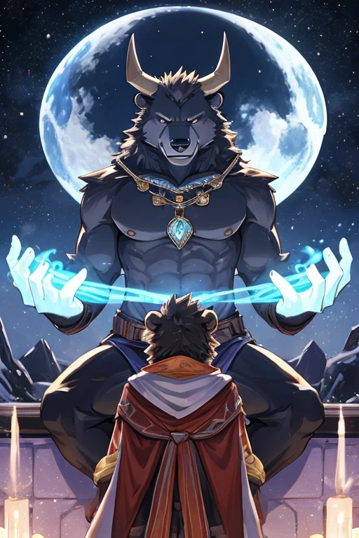 Minotaur chief。Epic Druid，tmasterpiece，The mana is boundlesest quality at best，Bear power