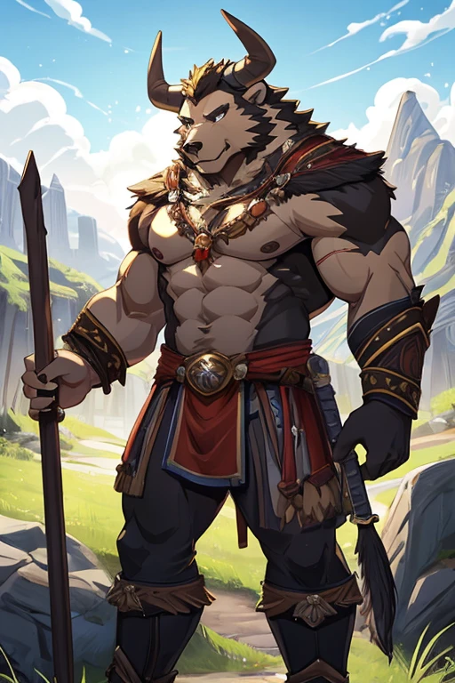 Minotaur chief。Epic Druid,tmasterpiece,The mana is boundlesest quality at best,Bear power