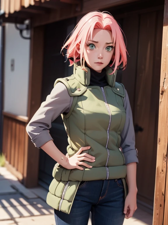 3DAniMix_v1.0, Sakura Haruno, (naked), [ Haruno Sakura ] - Naruto Shippuden : 1.0,(Model Naked: 1.0), standing, facing forward