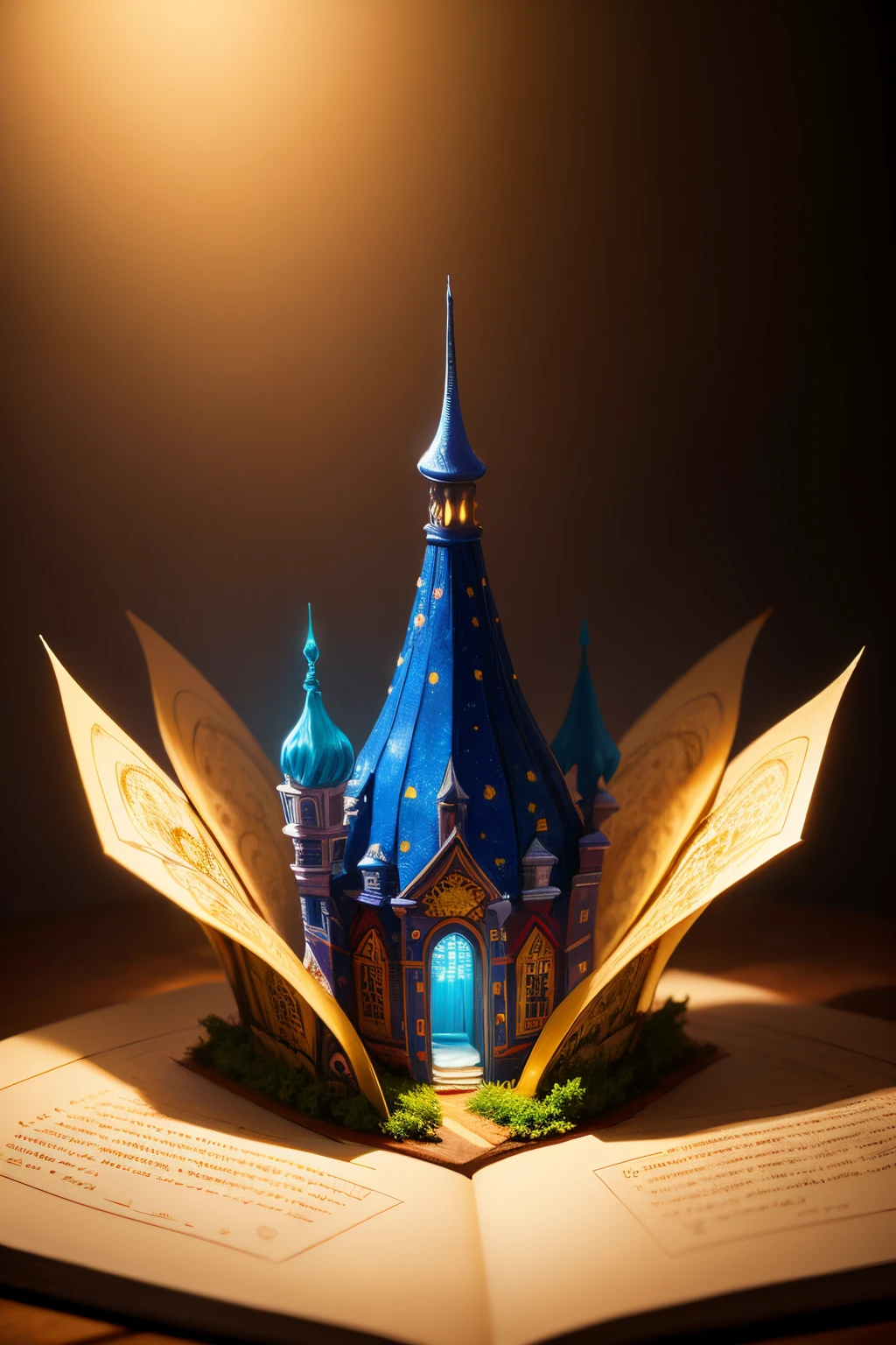 (popup book:1.5),(a fairy world),(plethora of colorest quality,detail detail,tmasterpiece,folk art,Cinematic lighting effects,4K,Chiaroscuro)