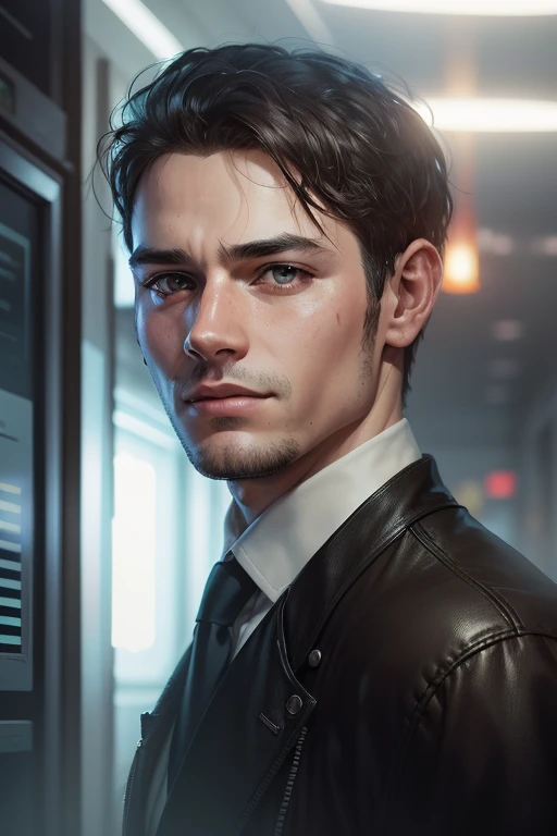 cyberpunk, realistic face, boy, 8k ultra real image