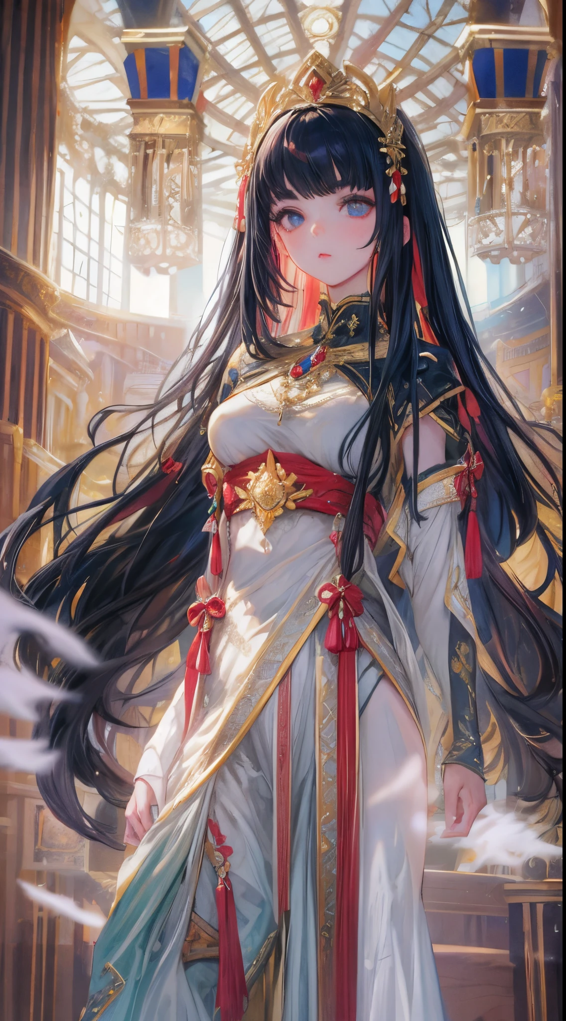 1girls,goddesses,Venus,Delicate and beautiful face,Medium long black hair,flowy,full breast,Convex buttocks,Roman skirt,perfectly proportioned, Detailed clothing details,Temple,arena,wonderland,Cinematic lighting, filmgrain, Fujicolor, light and darkcontrast, 8K, 巨作, Textured skin, Super detail, High detail, High quality, high resolucion,