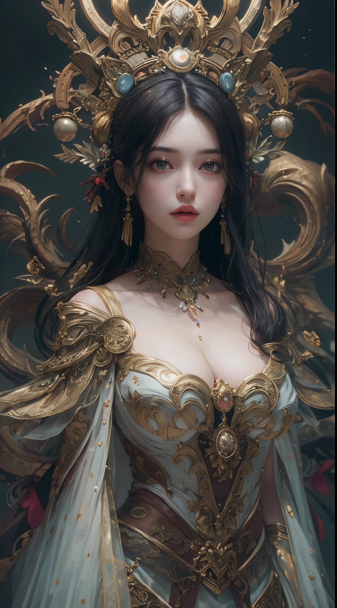 1girls,goddesses，Venus，Delicate and beautiful face,Medium long black hair，flowy，full breast，Convex buttocks，Roman skirt，perfectly proportioned, Detailed clothing details,Temple，arena，wonderland，Cinematic lighting, filmgrain, Fujicolor, light and darkcontrast, 8K, 巨作, Textured skin, Super detail, High detail, High quality, high resolucion,