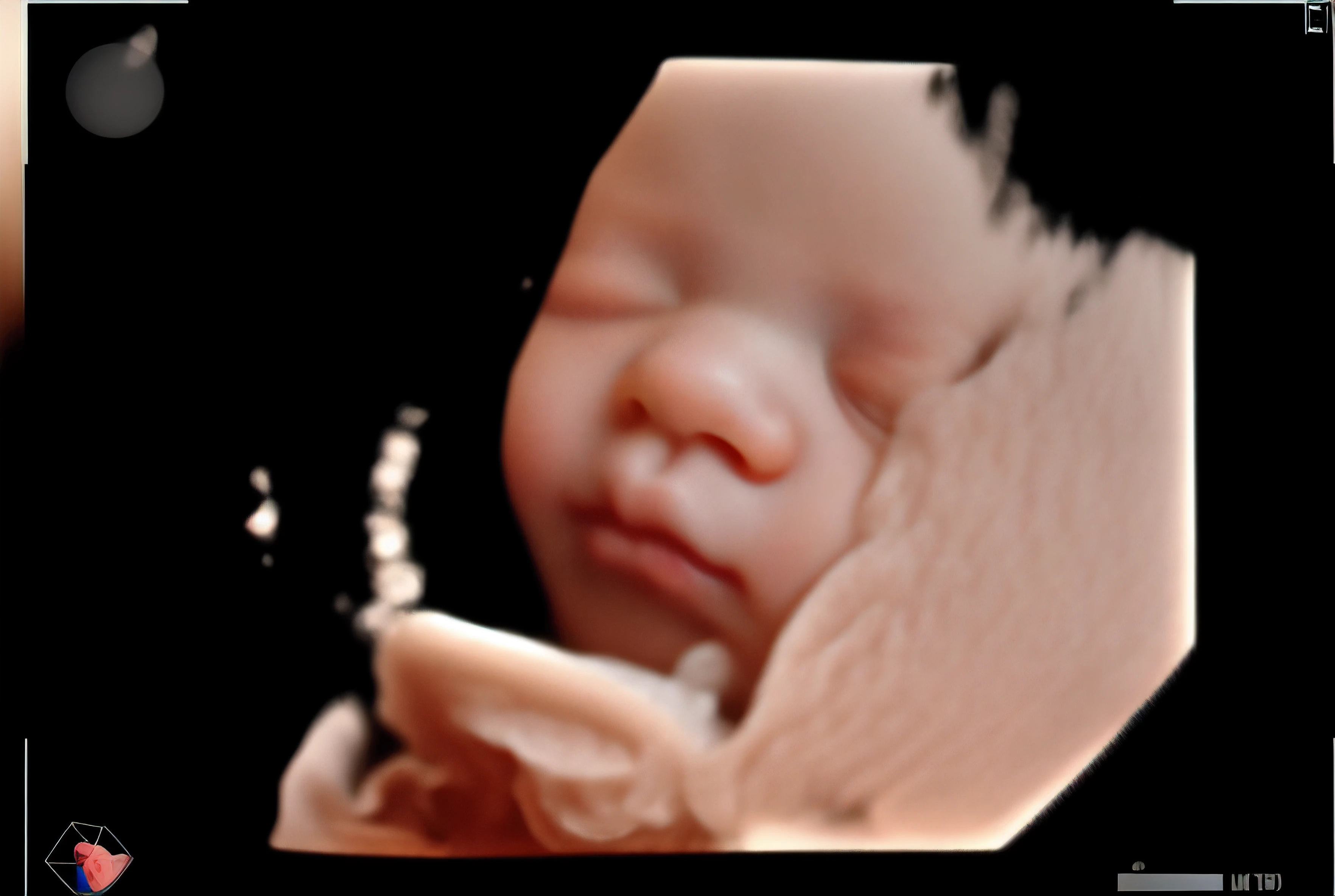 portrait, sleeping baby, fetus, inside womb, rosy face, hd, realistic, cute, baby boy, 8k, uhd, high quality, sharp focus, he composition beautiful rich and bright