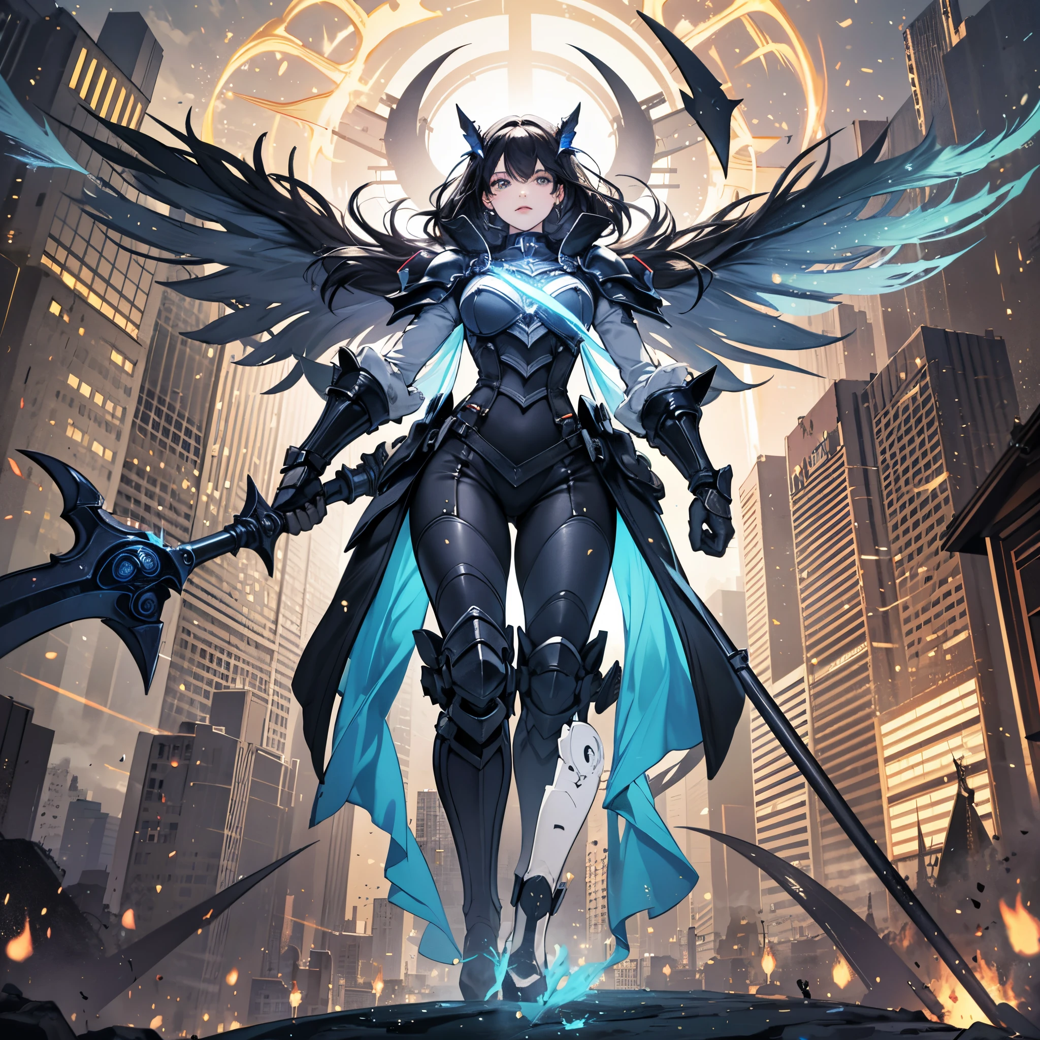 Kujou Sara |genshin impact, (Full body posing:1.5), (colorful:1.2), Dynamic angle, (extremely detailed CG unity 16k wallpaper:1.1), (Denoising strength: 1.45), (tmasterpiece:1.37), beautiful cute gothic dark magical girl in  with witch style, wearing witch hat, her magic is dark and purple glowing colored, evil, smiling an evil cute smile, magical glowing aura, powerful, ultra power, glowing power, magical power, cute white face, purple and red glowing magic, (incredible details, cinematic ultra wide angle, dark background, depth of failed, hyper detailed, insane details, high resolution, incredible quality, dynamic shot, starrystarscloudcolorful, Ambilight, ultra-high quality, (ultra detailed original illustration), double exposure, fussion of fluid abstract art, glitch, (original illustration composition), (maximalism artstyle, geometric artstyle, junk art), ((1girl:1.4)), (highly detailed beautiful face and eyes), eastern dragon, floating full body, hyper realistic, cinematic lighting, soft lighting, god rays, sparkle, masterpiece