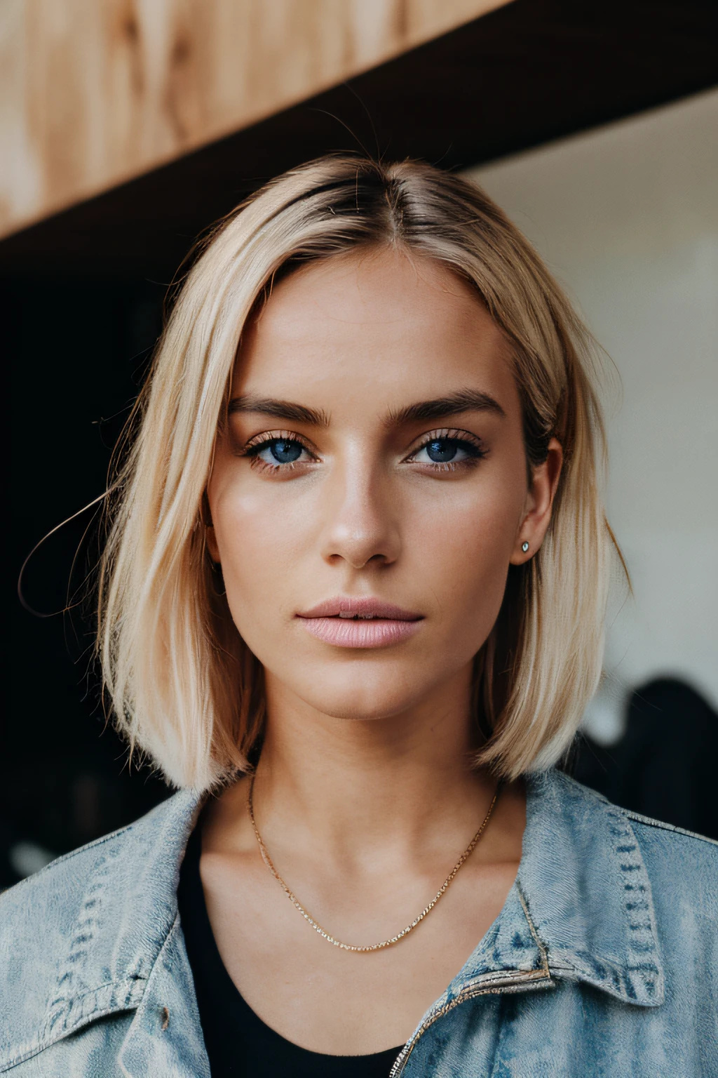 French blonde, Style streetwear, photoreallistic, Best quality, hyper detailed, beautiful woman, style analogique, Regarder le spectateur, texture de la peau, grain du film, gros plan, ultra highres, meilleure ombre, ..............RAW, instagram LUT, image pour couverture
