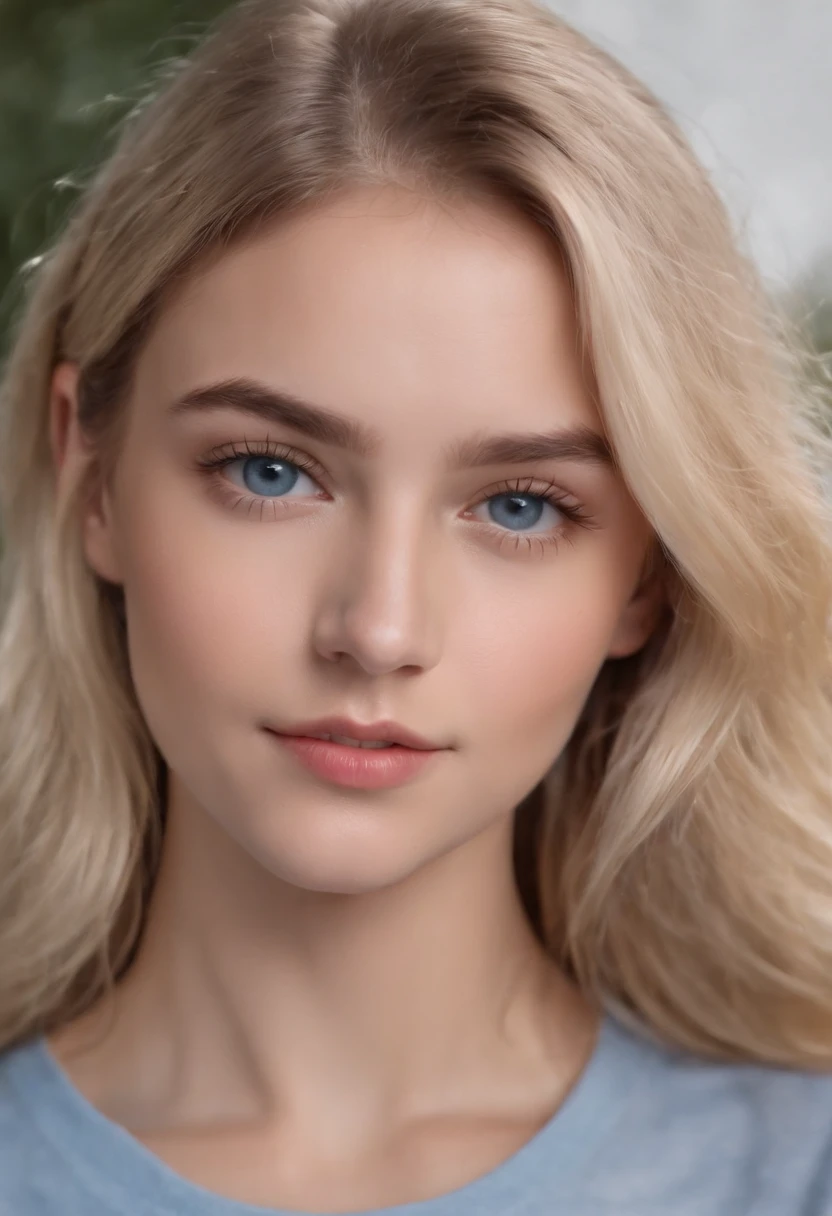 RAW photo in sequence, a photo of a 18-year-old teenager, ((selfie from the full body of the body, happy)), full length, detailed photos, detailed, studio photo, natural light, HDR, realistic photos, professional photos, professional photos, visual business, photorealista, natural skin, 8k UHD, high quality, filmic grain, Fujifilm XT3, blonde hair, blue eyes, Olivia Dunn, Detailled touch, red collared shirt, face straight to camera