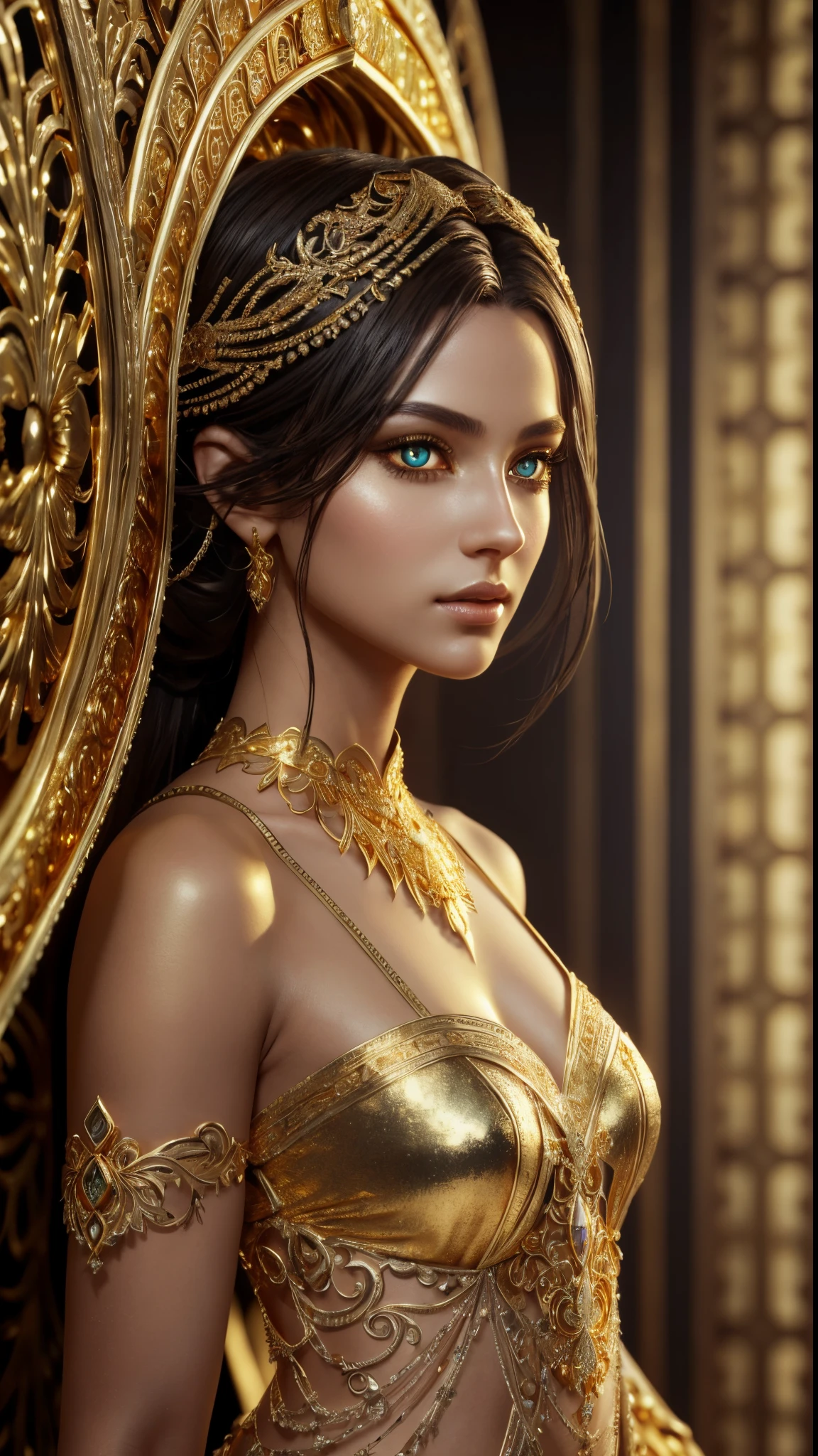 beautiful arabian lady and sexy breast with elegant expression, 3d rendered as, --ar 3:3 --v 5.2 --style raw, neon ambience, rendered in unreal engine, photorealistic, abstract, mecha gear ethnic, detailed acrylic, rendered in unreal engine, medium view, neon ambiance, perfect composition, beautiful detailed intricate insanely detailed octane render trending on artstation, 8k artistic photography, photorealistic concept art, soft natural volumetric cinematic perfect light, chiaroscuro, award - winning photograph, masterpiece, oil on canvas, raphael, caravaggio, greg rutkowski, beeple, beksinski, giger, perfect composition, beautiful detailed intricate insanely detailed octane render trending on artstation, 8 k artistic photography, photorealistic concept art, soft natural volumetric cinematic perfect light,