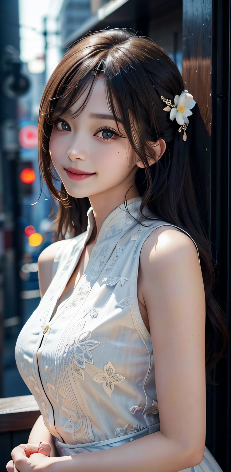NIKKE, Goddess of Victory、((Modania））​masterpiece, 1 beautiful girls, A detailed eye, Swollen eyes, top-quality, 超A high resolution, (Realistis: 1.4), OriginalPhotographs, 1Girl, verd s eyes, 电影灯光, a smile, japanes, a asian beauty, Korean, clean, ultra beautiful, little young face, Beautiful skins, A slender, cyberpunked (A hyper-realistic), (illustratio), (hight resolution), (8K), (ighly detailed), (The best illustrations), (beautifully detailed eyes), (ultra-detailliert), (wall-paper), (详细的脸), looking at the viewers, finely detail、A detailed face、murky、deep-shadows、Unobtrusive keys、pureerosfaceace_v1、a smile、length hair、straight haired、46 points of diagonal bangs