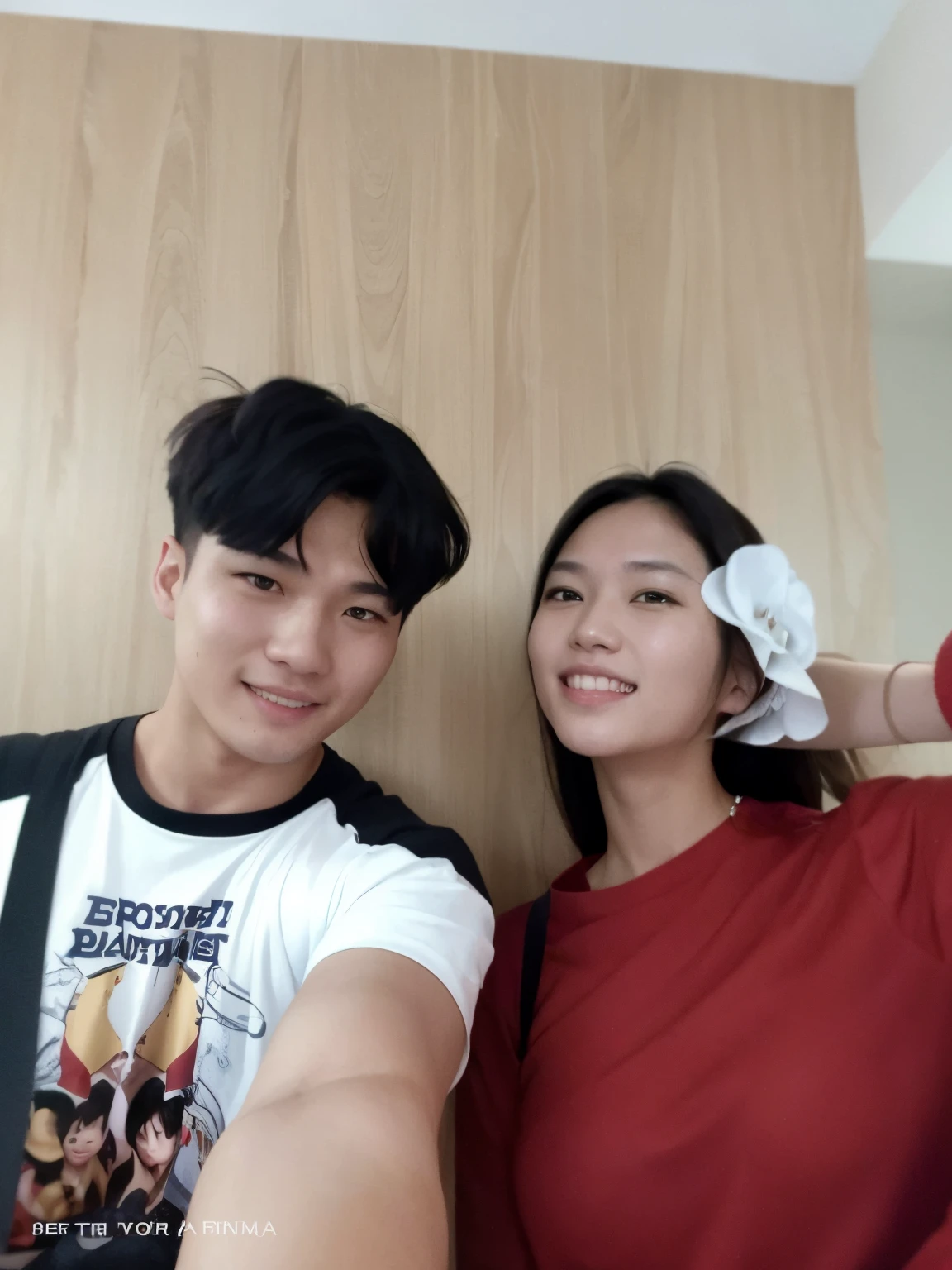 there is a man and woman taking a selfie together, tyler edlin and natasha tan, ruan jia and brom, jordan grimmer and natasha tan, with her long, 😭 🤮 💕 🎀, happy couple, lovely couple, #oc, # oc, couple, ramil sunga, with wart, ruan jia and fenghua zhong, profile pic
