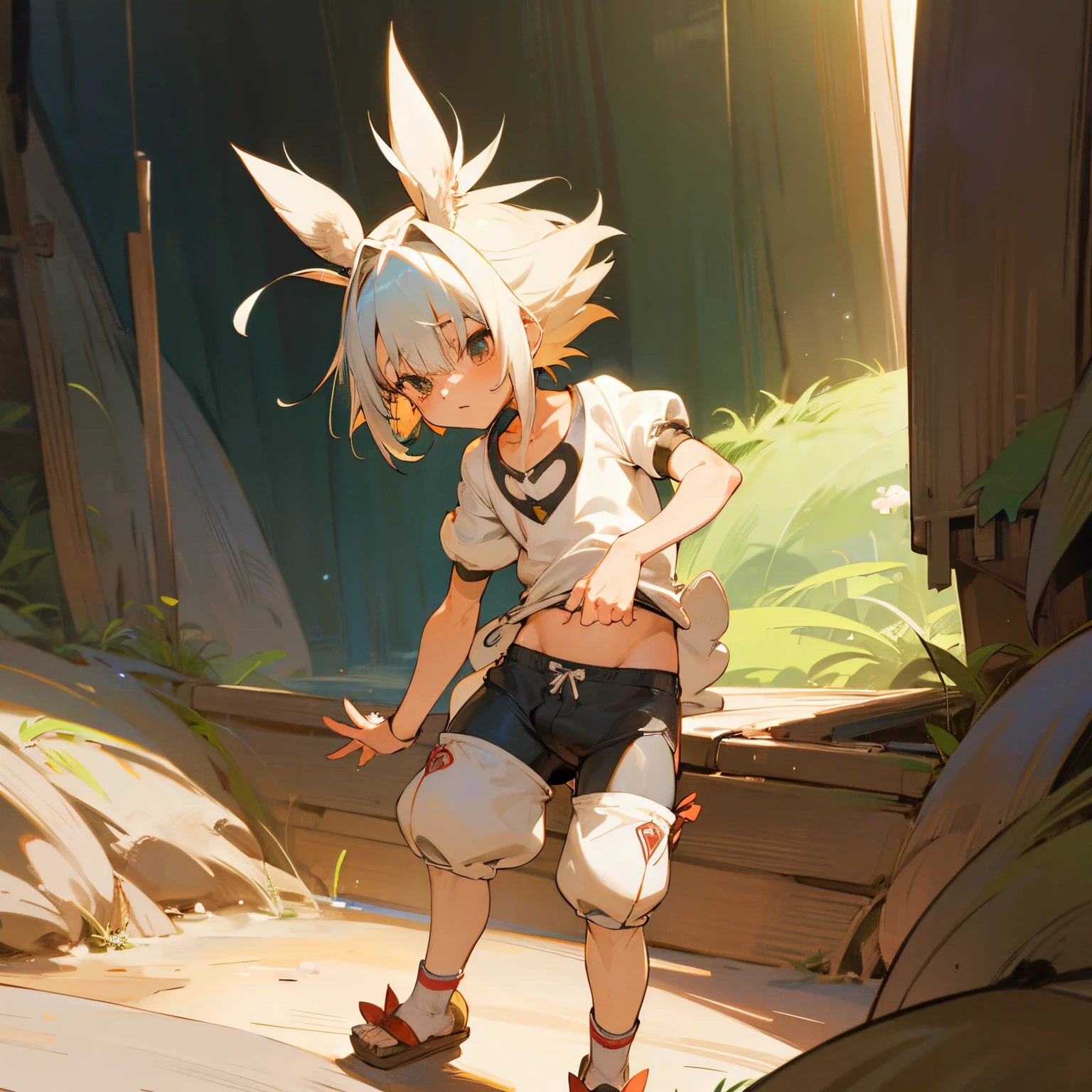 Shota nanachi wearing boxers bulge