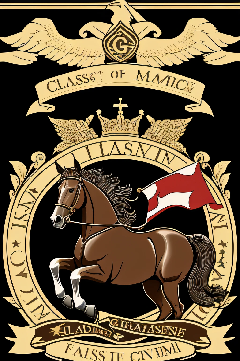 Eighth grade class badge, Level 1，Reflection is a dark horse，The momentum of millions of troops crossing the river，Have perseverance，Have faith