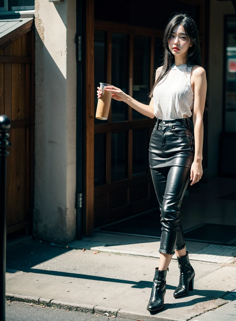 Long black hair