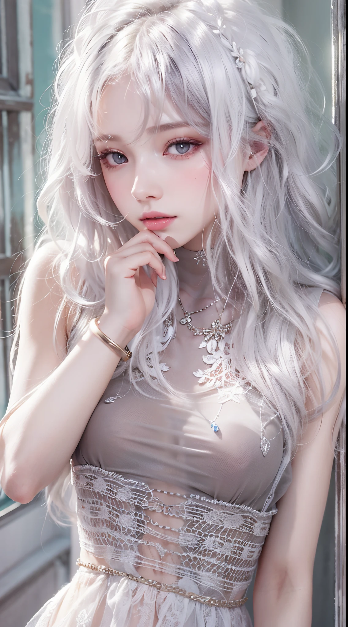 Beutiful women, black hair color hair, white skinned
