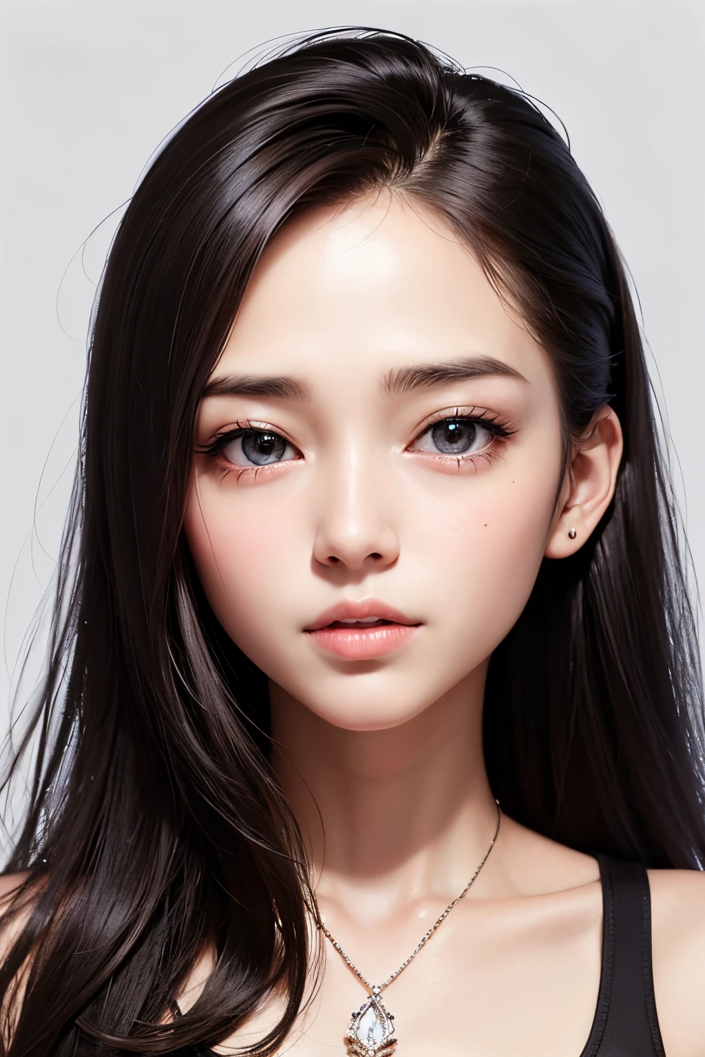 1girl，The upper part of the body，Face details