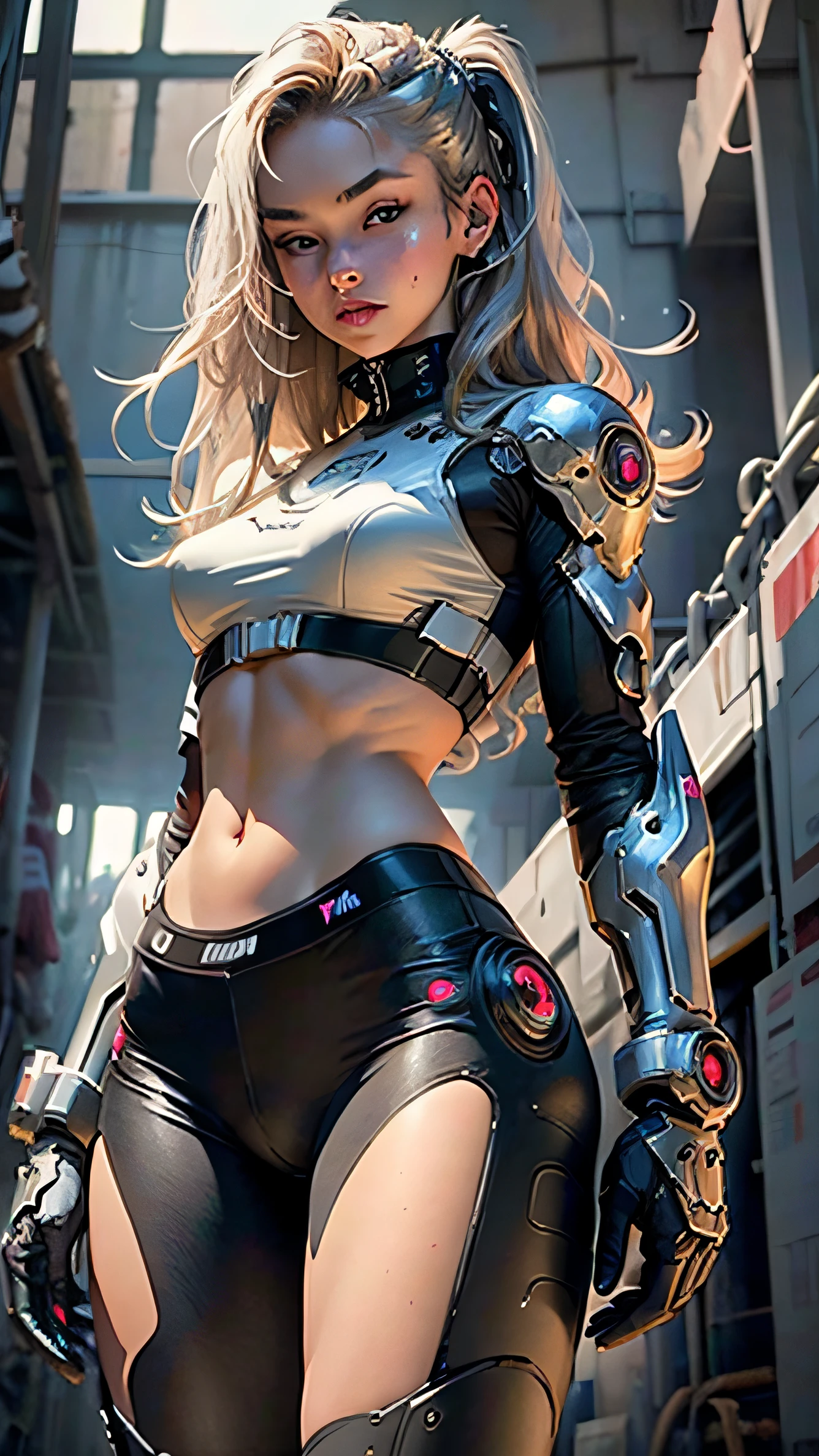 Female machine prosthetic leg fighting --auto --s2