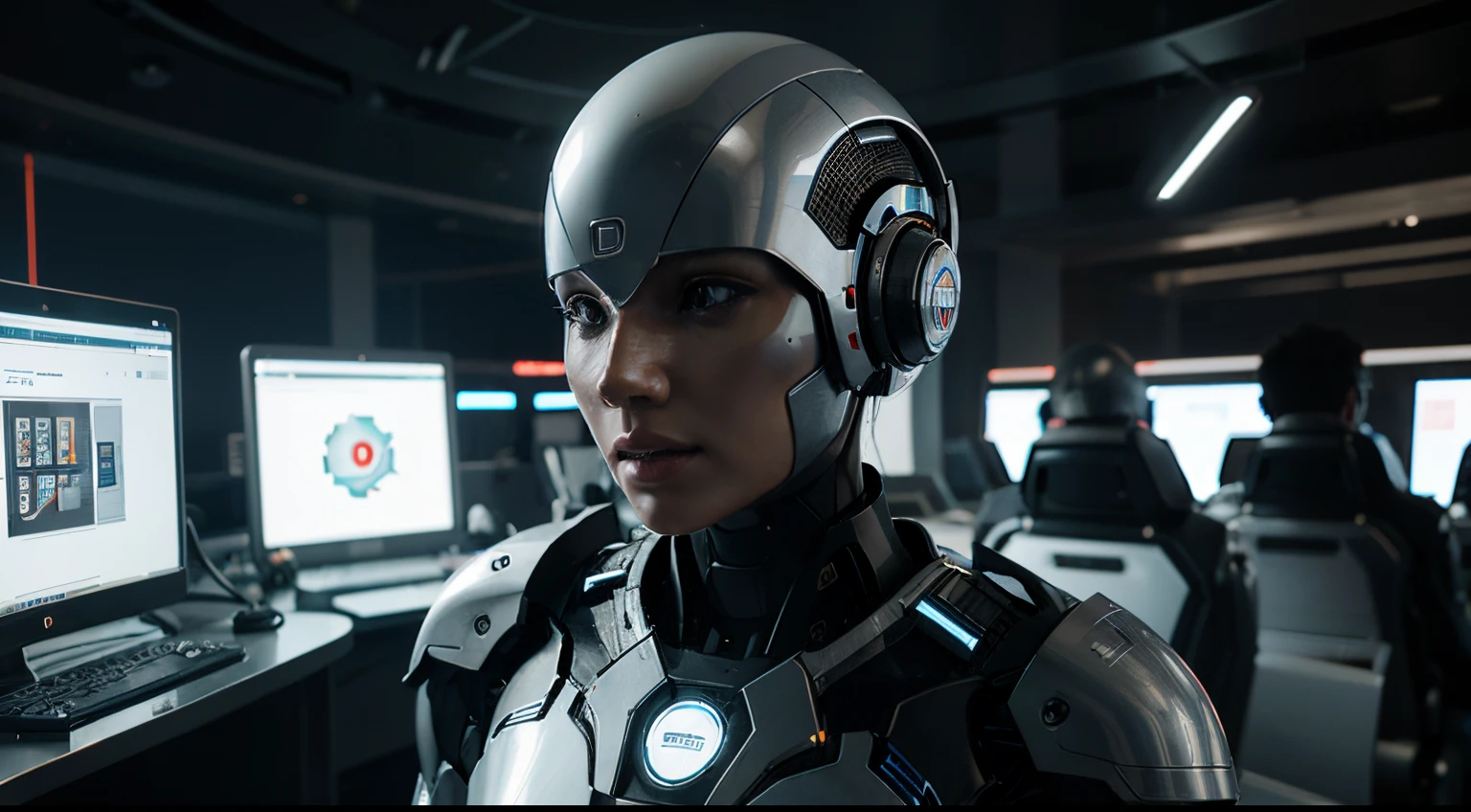 Artificial Intelligence digital concept illustrate of modern internet technology and innovative processes 3D rendering