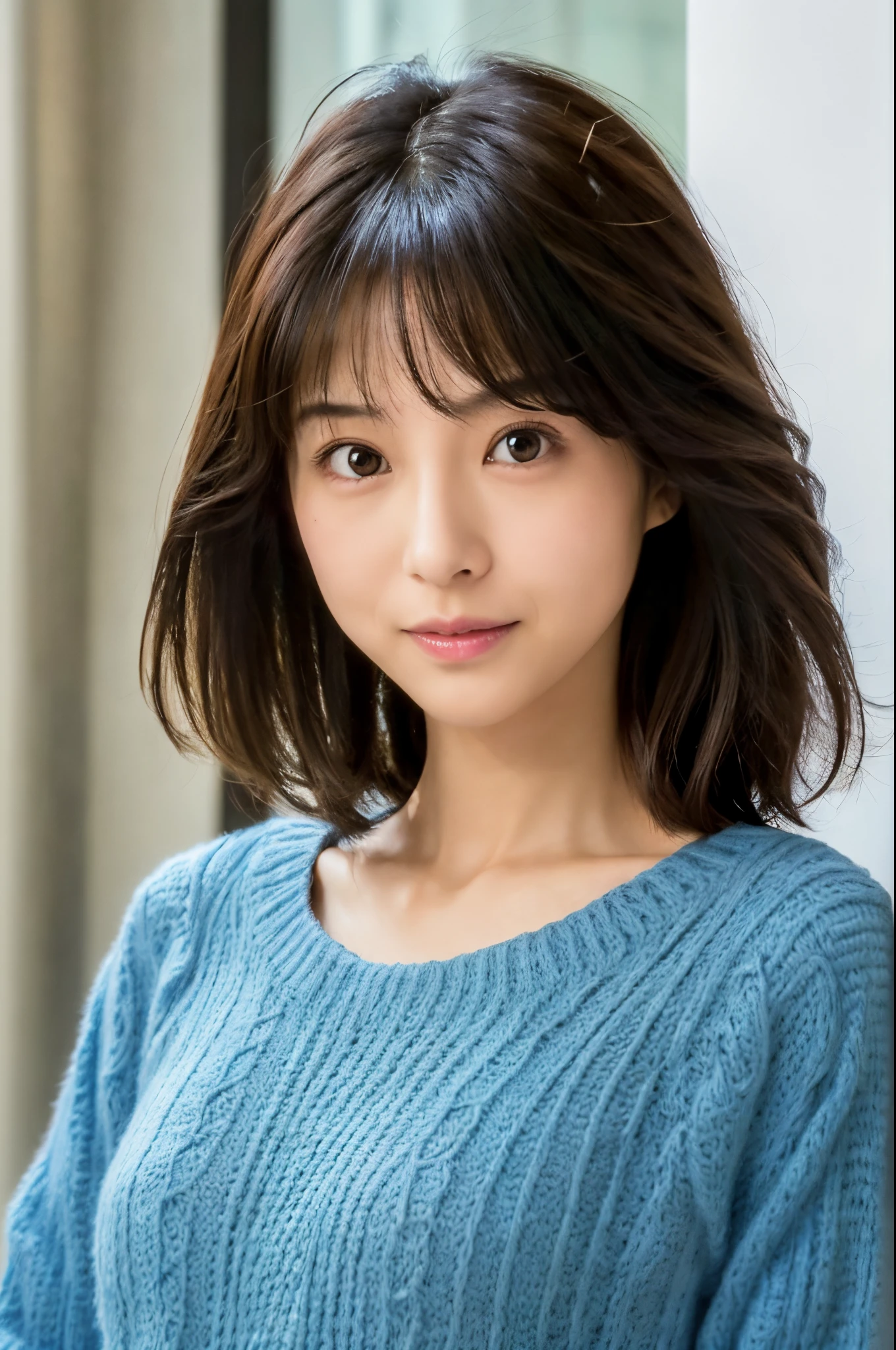 (High reality photograph, high resolusion, detailed face, detailed eyes) Skinny Japanese lady, 30 years old, cute face, various face expression, solo:1, lovely body, skinny figure, various hair style, very thin waist