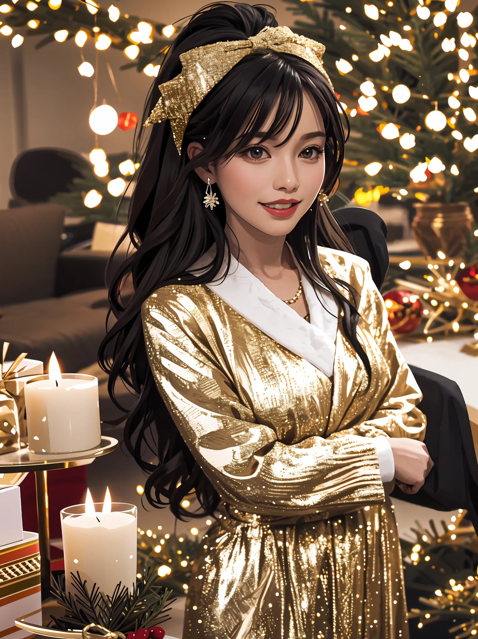 (best quality,4k,8k,highres,masterpiece:1.2),ultra-detailed,realistic,gifts,table,Christmas tree,decorations,wrapping ,bows,ribbon,presents,holiday spirit,vibrant colors,warm lighting,cozy atmosphere,toys,cards,candles,snowflakes,joyful,celebration,exquisite details,exciting surprises,shiny ornaments,sparkling tinsel,beautifully wrapped,excited children,anticipation,festive mood,magical ambiance,delightful moment,wonderful memories,family gathering,cheerful faces,Christmas magic,extravagant,abundance of presents,HDR,UHD,studio lighting,ultra-fine painting,sharp focus,physically-based rendering,professional,vivid colors,bokeh.