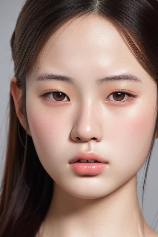 photo of a 20-year-old Asian girl, detailed, detailed facial features, detailed skin texture, portrait, front, 8k quality, high quality, best quality, detailed face, perfect, realistic, beautiful.