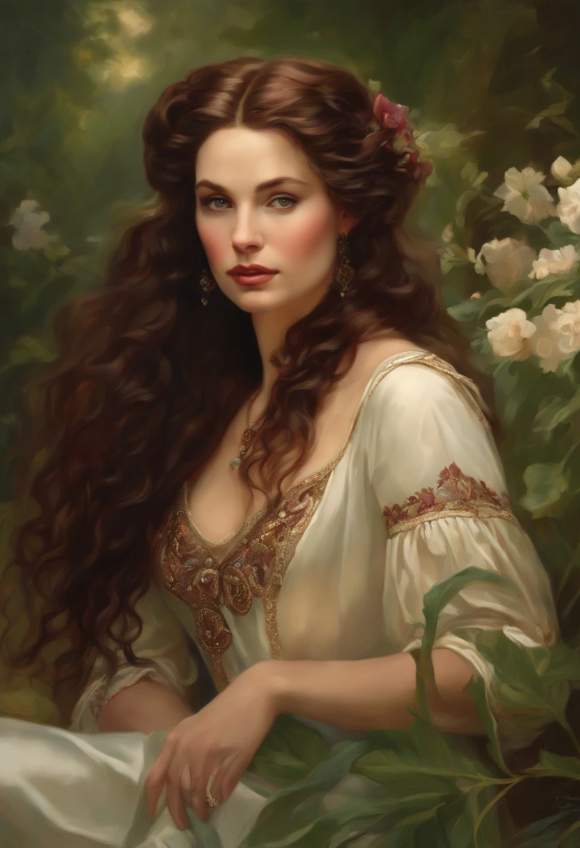 真实感, a painting, Fantastic tale, Christmas style, John Tolkien style, Small painting by Jean-Baptiste Monge, ,photograph of a woman with long hair and blue eyes in a field, anatomically correctly drawn body, beautiful fantasy art portrait, fantasy art portrait, fantasy portrait art, beautiful fantasy portrait, fantasy portrait, gorgeous digital painting, beautiful digital painting, Detailed matte fantasy portrait, beautiful digital illustration, in the art style of bowater, Fantasy genre portrait, karol bak uhd, beautiful digital artwork, Jean-Baptiste Monge, anthropomorphic --ar 2:3 --testp -optimistic;
