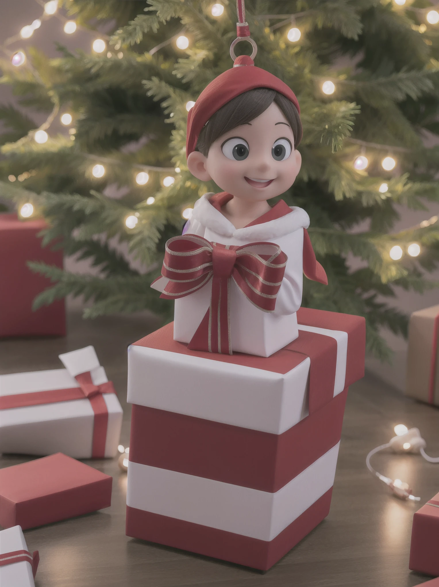 (best quality,4k,8k,highres,masterpiece:1.2),ultra-detailed,realistic,gifts,table,Christmas tree,decorations,wrapping ,bows,ribbon,presents,holiday spirit,vibrant colors,warm lighting,cozy atmosphere,toys,cards,candles,snowflakes,joyful,celebration,exquisite details,exciting surprises,shiny ornaments,sparkling tinsel,beautifully wrapped,excited children,anticipation,festive mood,magical ambiance,delightful moment,wonderful memories,family gathering,cheerful faces,Christmas magic,extravagant,abundance of presents,HDR,UHD,studio lighting,ultra-fine painting,sharp focus,physically-based rendering,professional,vivid colors,bokeh.