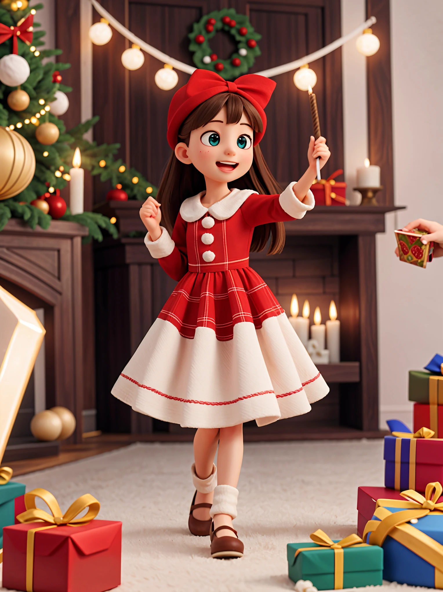 (best quality,4k,8k,highres,masterpiece:1.2),ultra-detailed,realistic,gifts,table,Christmas tree,decorations,wrapping ,bows,ribbon,presents,holiday spirit,vibrant colors,warm lighting,cozy atmosphere,toys,cards,candles,snowflakes,joyful,celebration,exquisite details,exciting surprises,shiny ornaments,sparkling tinsel,beautifully wrapped,excited children,anticipation,festive mood,magical ambiance,delightful moment,wonderful memories,family gathering,cheerful faces,Christmas magic,extravagant,abundance of presents,HDR,UHD,studio lighting,ultra-fine painting,sharp focus,physically-based rendering,professional,vivid colors,bokeh.