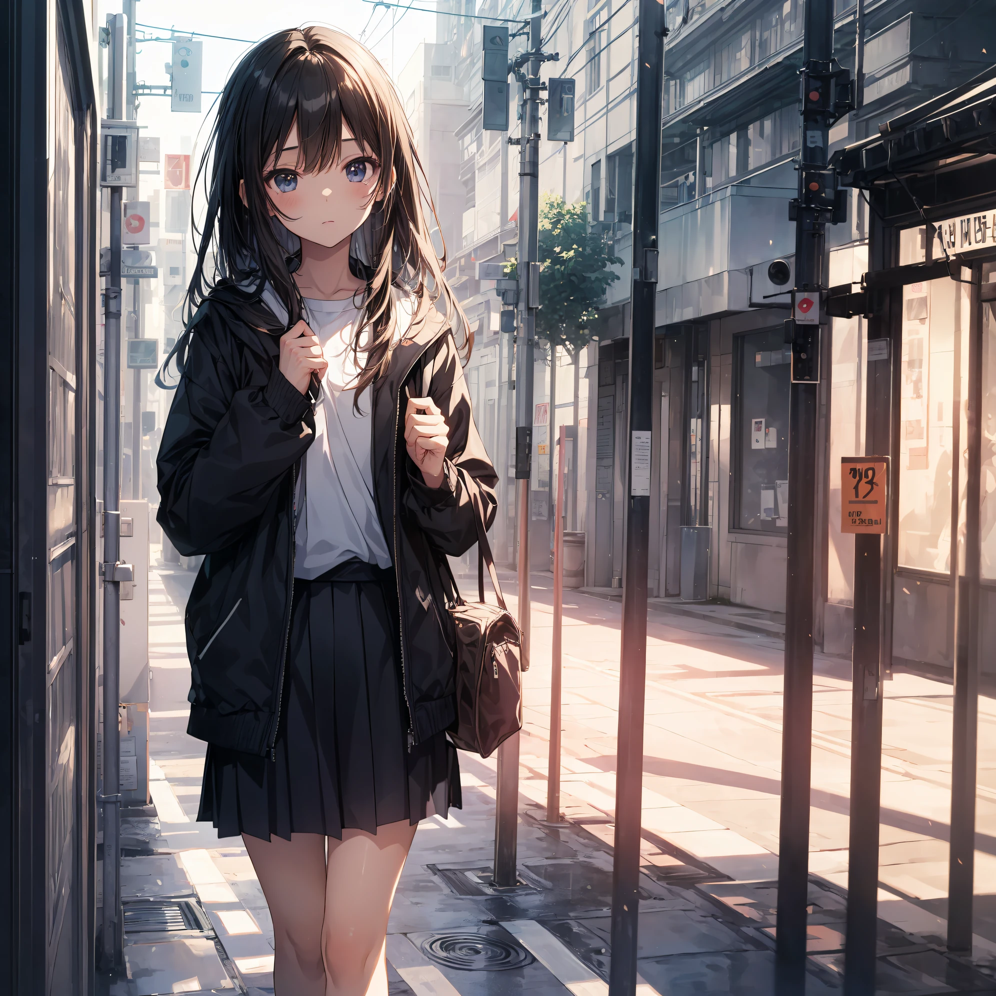(Best Quality, 4K, 8K, hight resolution, masutepiece:1.2), Ultra-detailed, (cool and realistic,Photorealsitic:1.37), High resolution, anime moe art style, Best Anime 8K Konachan Wallpapers, Pixiv Contest Winner, Perfect Anatomy, super detailed skin,BREAK,(Draw a girl sleepily walking to school. ),BREAK, 1girl in, (Solo,Lori,,13yea:1.3),Full limbs, complete fingers, a junior gynous attraction, (Forehead,Hair pulled back), flat chest, Small butt, groin, Small eyes,Beautiful detailed black eyes, Well-proportioned iris and pupils, disgusted eye, High resolution detailed hair, Sailor Uniform, Skirt, On the way to school. BREAK,Medium: Anime Art, Vibrant colors, Sharp Focus, Professional, Bokeh.
Lighting: Natural light shining a soft light on the girl, Create a warm and cozy atmosphere on your way to school..BREAK,Best lighting by famous artists, 8K,Illustration,