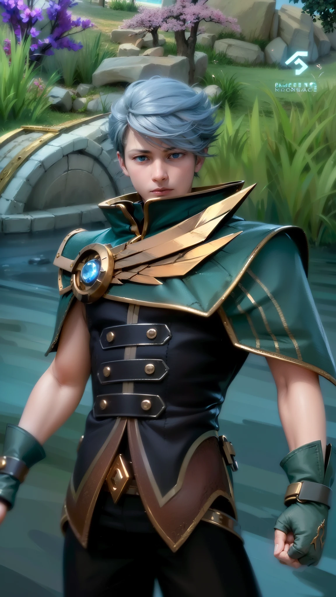 masculine male, masterpiece, ((perfect eyeest quality, (semirealism:1.9), beautiful lighting, (extremely detailed CG unity 4k fhd wallpaper), High Detail, Sharp focus, dramatic outdoors, 1 boy ,19 years old, white hair, light purpel eyes.
