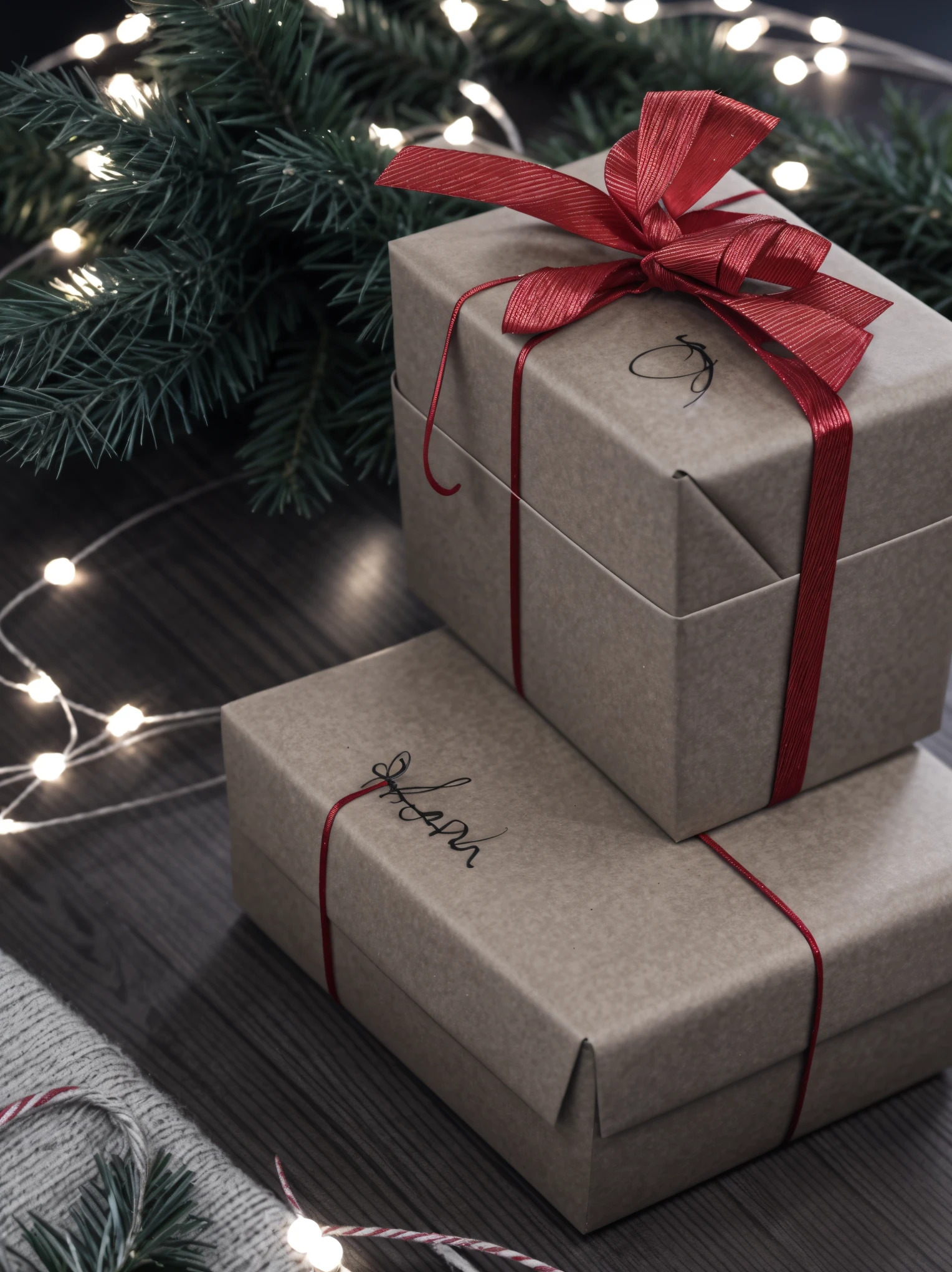 (best quality,4k,8k,highres,masterpiece:1.2),ultra-detailed,realistic,gifts,table,Christmas tree,decorations,wrapping ,bows,ribbon,presents,holiday spirit,vibrant colors,warm lighting,cozy atmosphere,toys,cards,candles,snowflakes,joyful,celebration,exquisite details,exciting surprises,shiny ornaments,sparkling tinsel,beautifully wrapped,excited children,anticipation,festive mood,magical ambiance,delightful moment,wonderful memories,family gathering,cheerful faces,Christmas magic,extravagant,abundance of presents,HDR,UHD,studio lighting,ultra-fine painting,sharp focus,physically-based rendering,professional,vivid colors,bokeh.