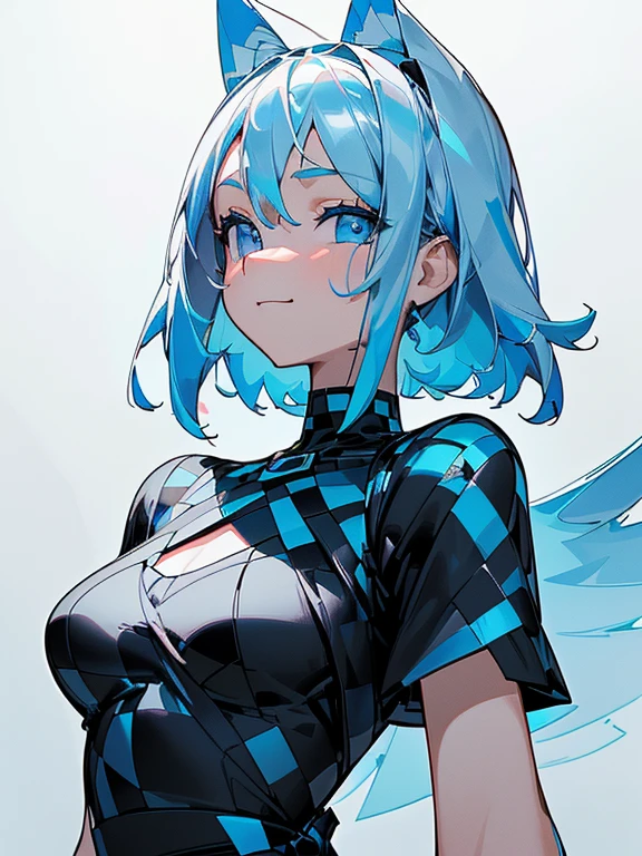 ((masterpiece、top-quality:1.5、a high chroma:1.5、ultra-detailliert、high-resolution illustrations:1.5、Ultra-high-definition CG、8k size wallpaper、offcial art))、,(highly colorful:1.5),(front view:1.8),(1girl),( s:1.5)、(Shining blue eyes:1.5),(Beautiful face:1.5,Beautiful eyes:1.5)、(close to viewer:1.5),
(forced smile:1.3)、(sexy body),(black and white checkered dress:1.5), (Beautiful black and white dress in every detail),(medium breasts:1.5),,(Shining blue eyes:1.8)、(upper body:1.8)、(),colourful dress ,Fantasy,colourfull、