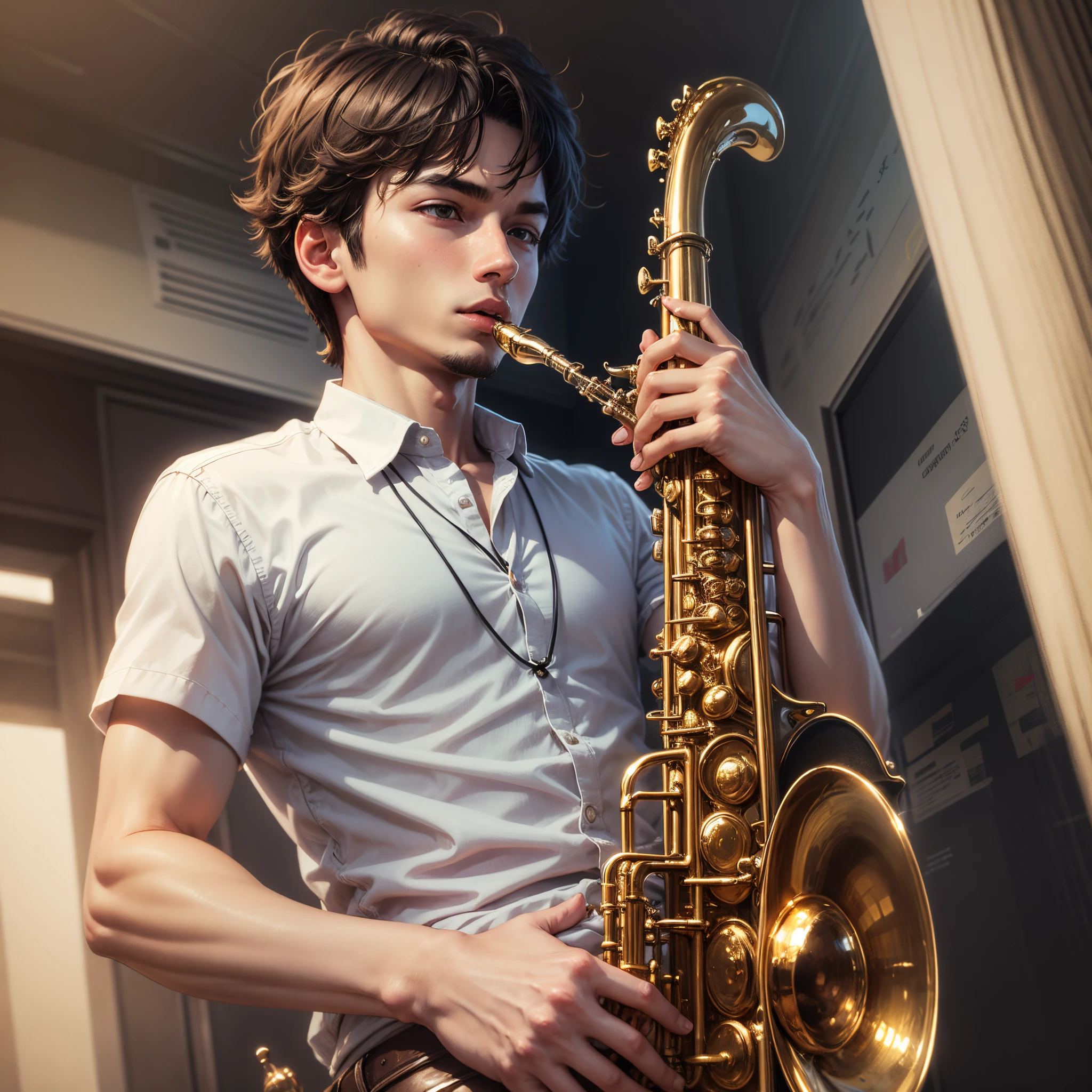 young man playing sax --auto --s2