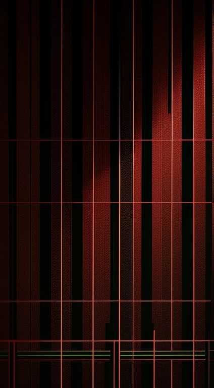 Black and Red gradient background with green grid pattern with Vignette at corners and edges and image of sickle cell anemia in the middle