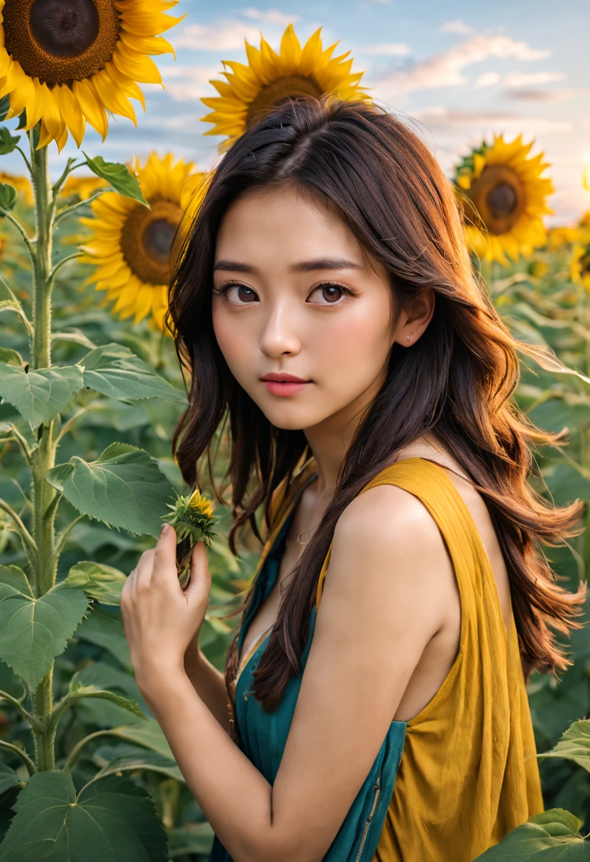 The flower language of sunflowers is too phototropic,people call it「」。Sunflowers are blessed by the sun god,In the ancient Inca Empire, it was a symbol of the sun god。Therefore, the flower language of sunflower is the sun。People who are born blessed by this flower,as bright as the sun、happy heart,and can never settle down,and accept a relationship seriously。