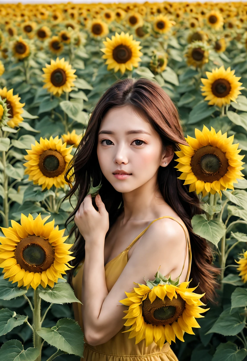 The meaning of sunflower is eternal friendship。Its flower color is golden，Symbolizes brightness and enthusiasm，And the sunflowers bloom silently among the flowers，Gives a sense of peace and tranquility。Therefore，Sunflowers are given the meaning of lasting friendship.。