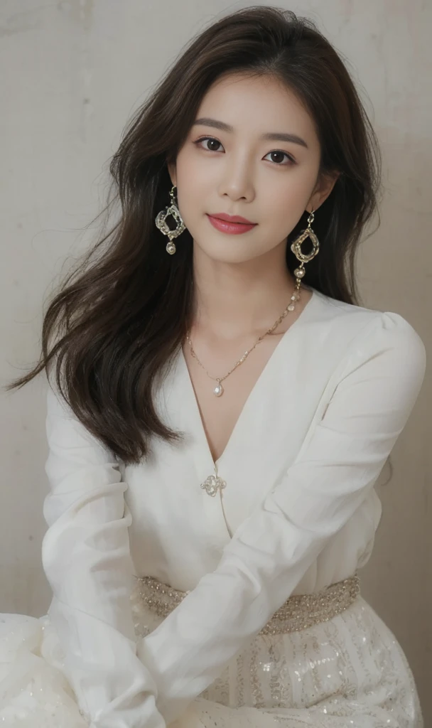 (button up to shirt length: 1.2), (White shirt wet by rain), (unbuttoned shirt: 1.1), big breasts, deep cleavage, best quality, masterpiece, illustration, very delicate and beautiful, very detailed, CG, Unity, 8K wallpapers, amazing, fine detail, huge file size, very detailed, high resolution, handsome detailed woman, very detailed eyes and face, Stunning detailed eyes, light on the face, (Best illustration: 1.1), (best shadow: 1.1), ultra high resolution, (photorealistic: 1.1), (photorealistic 1.2:1.1), realistic face proportions, slim, smile, (makeup: 0.4), (fluffy black eyes: 1.21), black eyes, looking at the viewer, dark brown hair, earrings, necklaces, hairpins, cowboy shots, (irregular irregular skin imperfections, veins, skin wrinkles pores: 1.2), (dark night background: 1.2), (bokeh: 1.4),