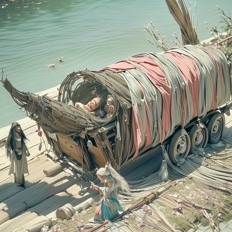 (masterpiece, best quality, dreamlike, hyperrealistic, 4k:1.35), (Baba Yaga:1.65)