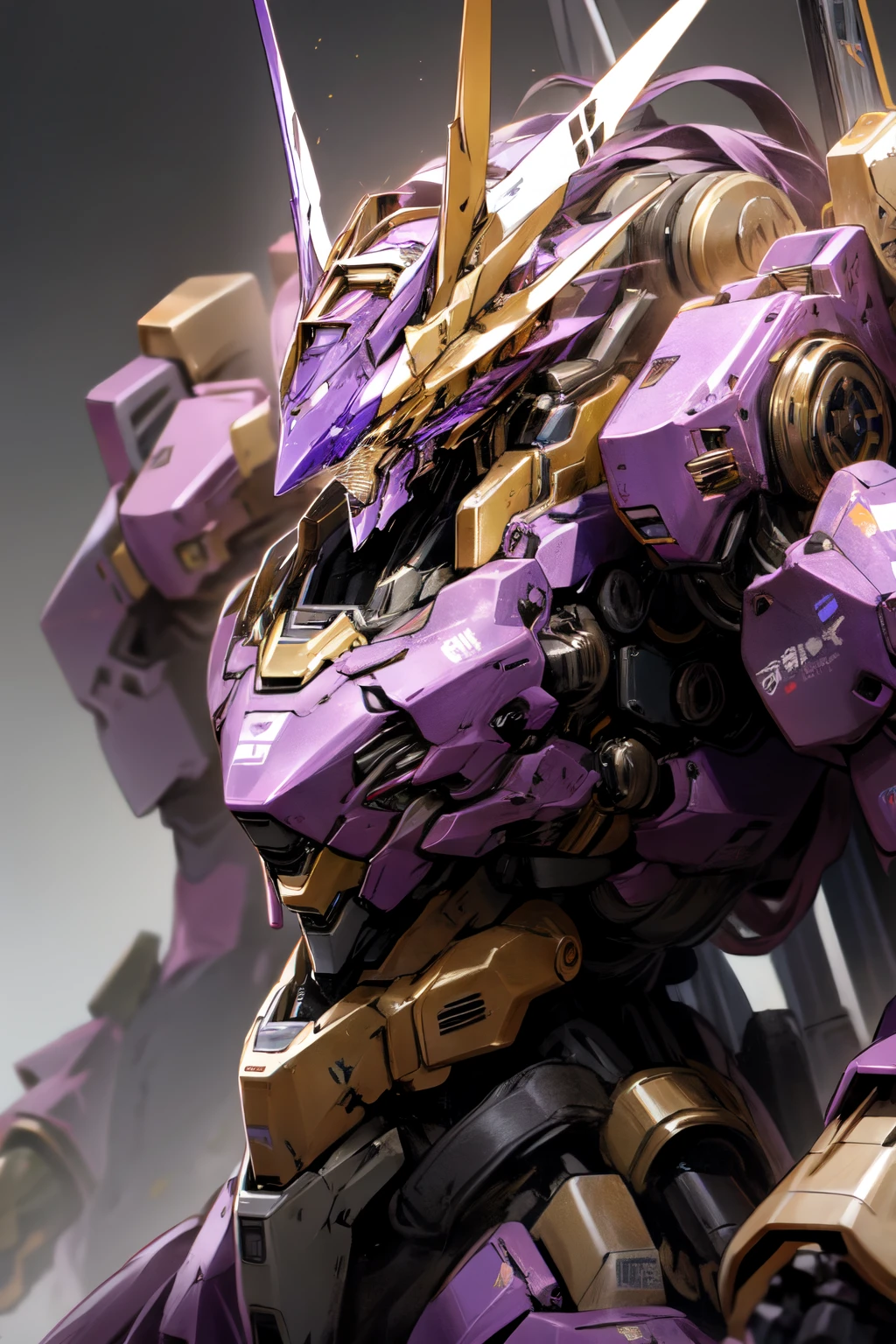 mechs,Purple-gold