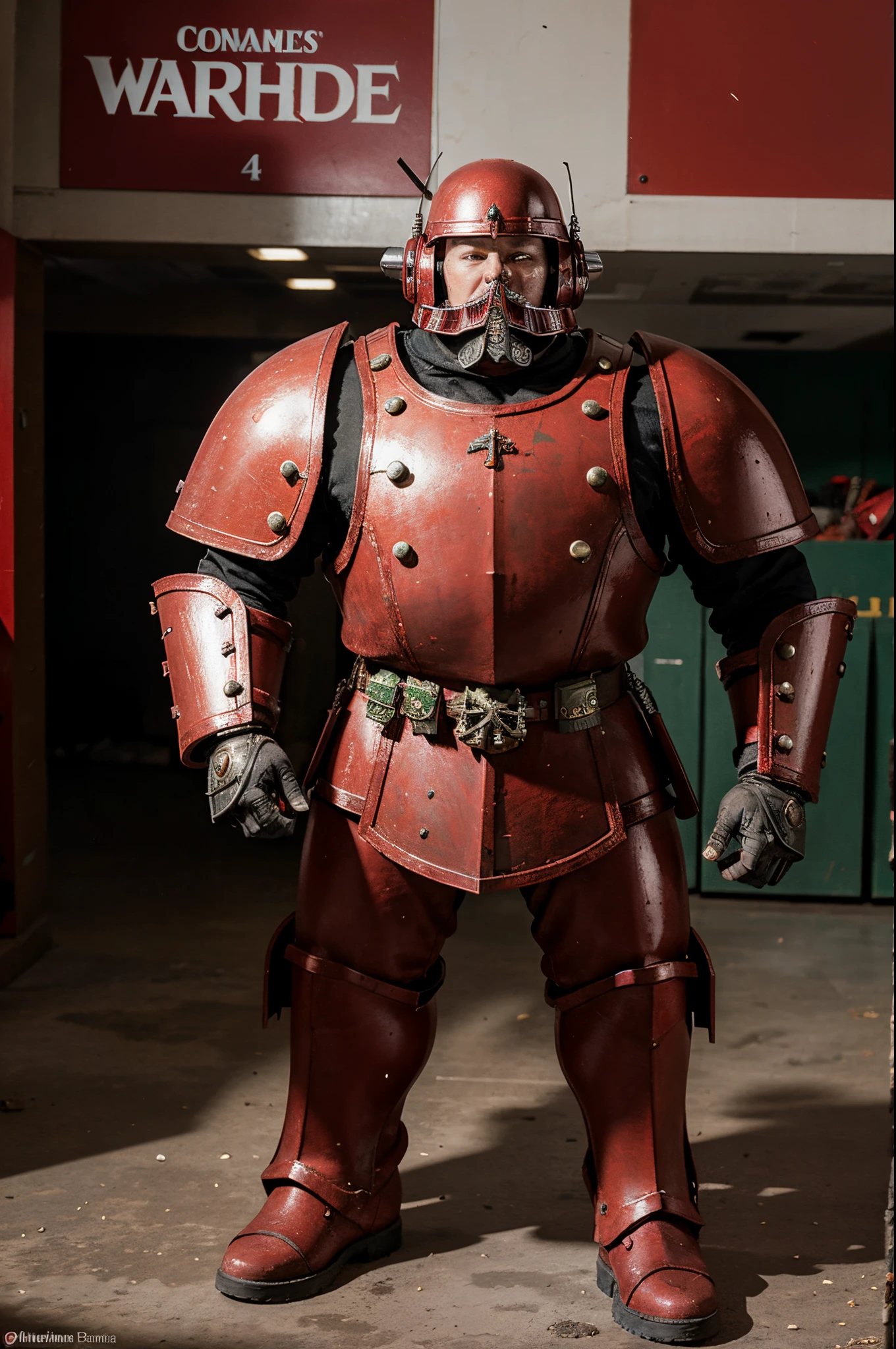 Santa is wearing WARHAMMER 40K armor
