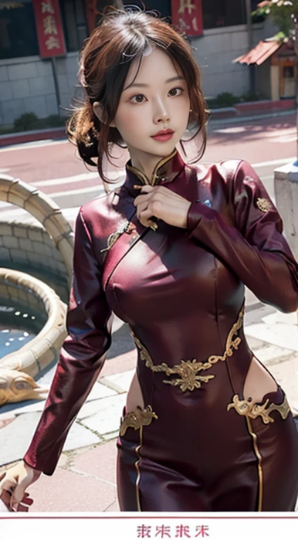 Another beautiful New Year&#39;s card，With the image of a Chinese dragon，Made in Patrick Brown、Light red and light magenta style，animeaesthetic、Artgerm、Datamosh、A high resolution、Soft shadows