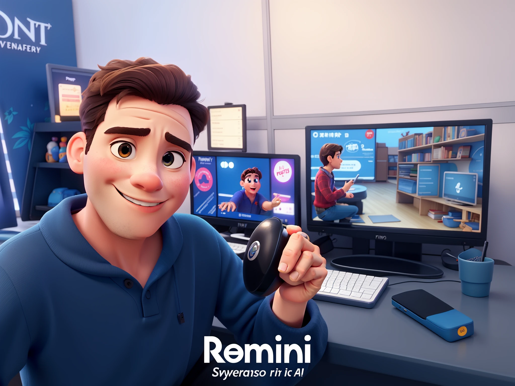 I just want to change the hand position in Disney pixar style |
