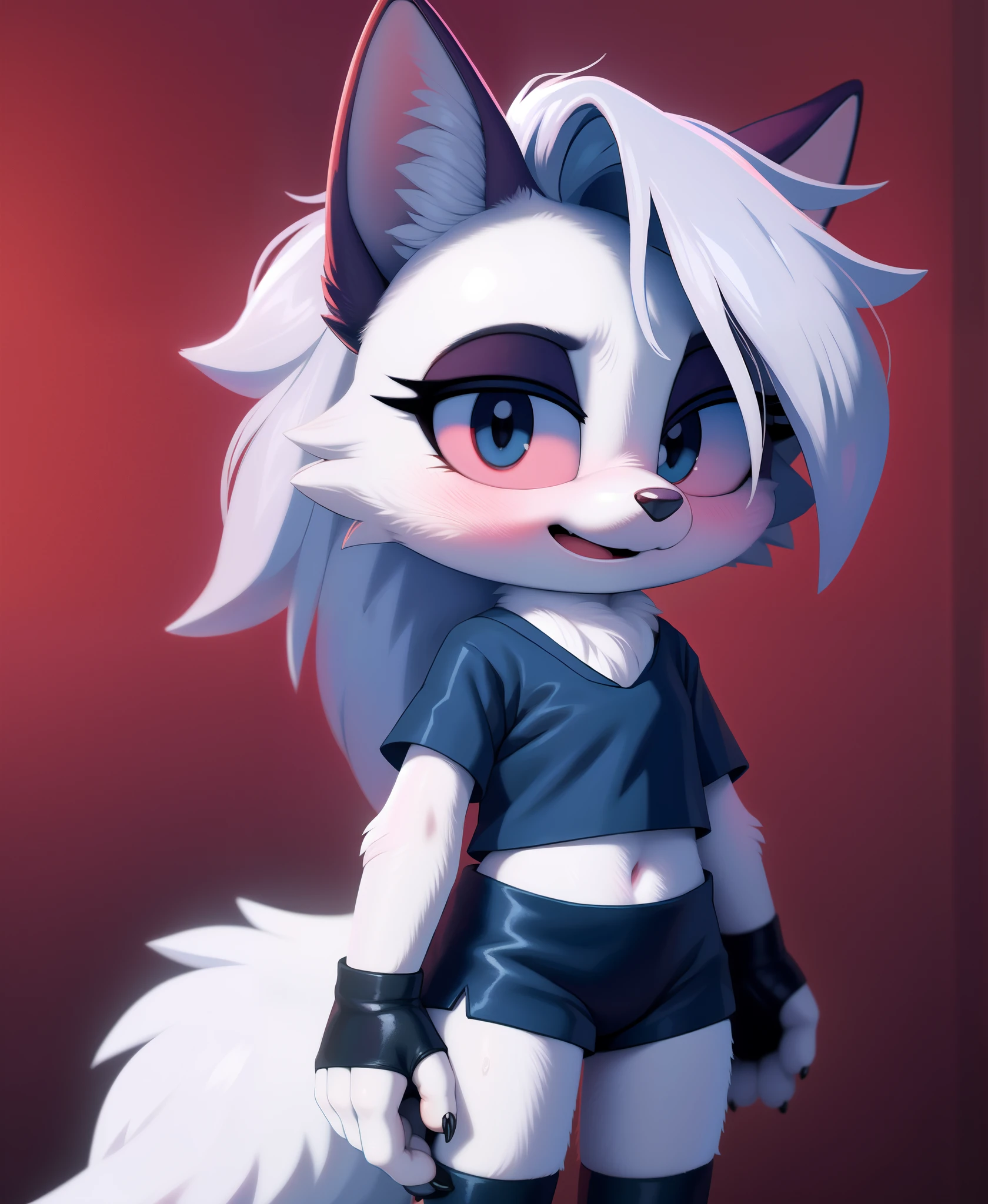 by hioshiru,, (by syuro:0.2), (by qupostuv35:1.2), , (hi res), ((masterpiece)) , ((best quality)),, loona, wolf, 1girl,,, loli, young, claw