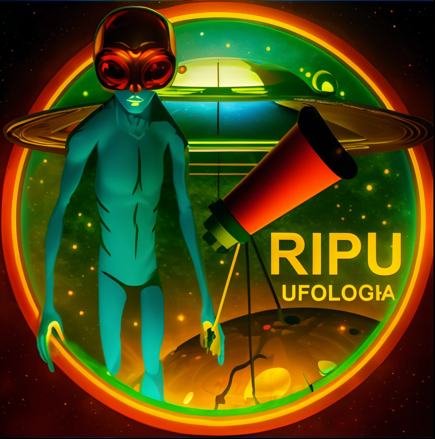 um close de um ser reptiliano, extraterrestre de pele verde,extraterrestre de olhos grandes, man with a telescope in front of a spaceship, OVNIlogia, Alien utopia, Reptilian space alien, ufo aliens, alien robot luffy, alien shop, Ovnis, poser, fotografia, Telegrama Sticker, Jpl, OVNI, r / Vexillology, ichi-up, rubi, ❤🔥🍄🌪, scientific photography