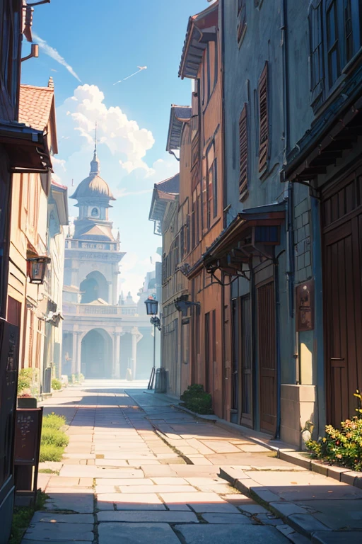 (best quality,4k,8k,highres,masterpiece:1.2),ultra-detailed,(realistic,photorealistic,photo-realistic:1.37),fountain, clock tower, architectural animation scene, palace background, high school background, anime background art, anime background main visual, colorful anime movie background, Madhouse Studio anime style, light academic aesthetics, anime background, anime scene, temple background, anime movie background, anime scenic concept art, beautiful anime scenery, anime landscape, official animation stills