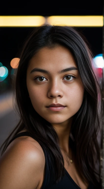 Foto de secuencia RAW, A photo of a 20-year-old ager, Cara detallada, Fondos detallados de bajo desenfoque, Luces naturales, HDR, foto realista, foto profesional, Mirar al frente, look sexy, fotorrealista, Beautiful, 8k UHD, alta calidad, Film grain, Fujifilm XT3