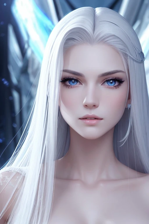 woman, lesbians, detailed face, white hair, long hair, sexy, arrogant winx, ice, colg, subzero, frost, using may nsfw
