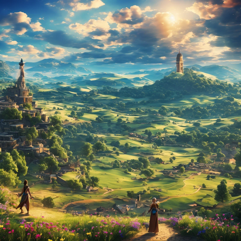Hope and endless freedom in an utopia world,free of War and pain,let your dreams come true