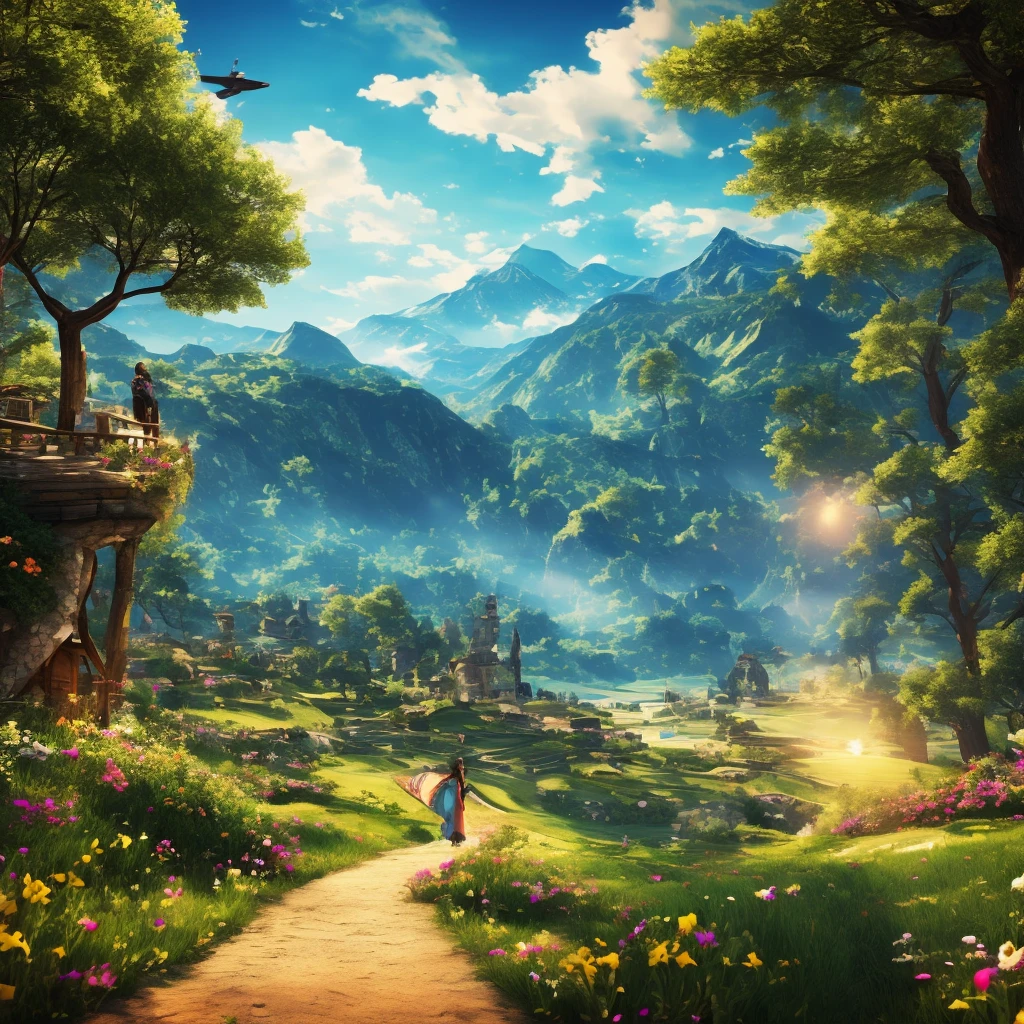 Hope and endless freedom in an utopia world,free of War and pain,let your dreams come true