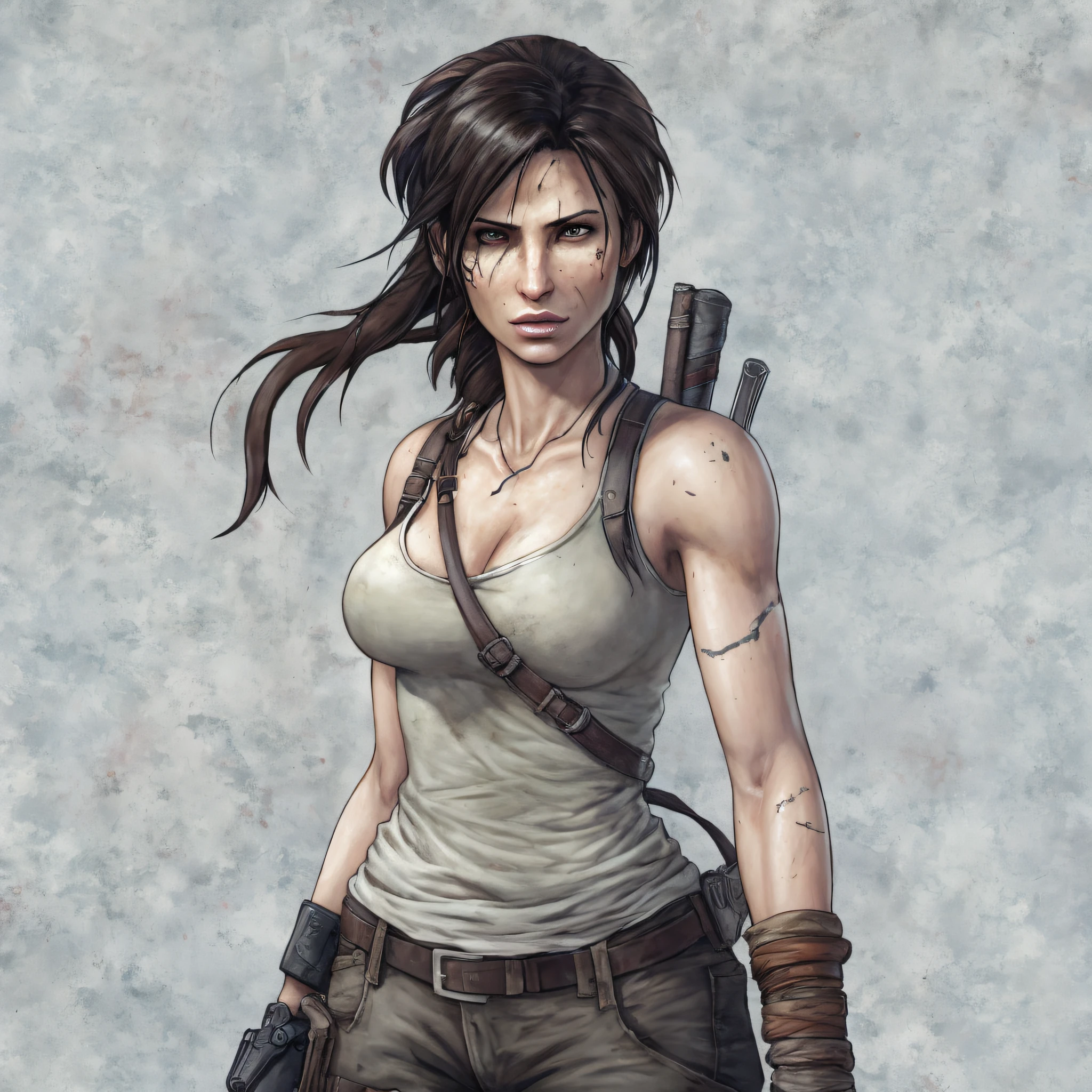 image arafee d'a woman with a soutien-gorge à feu and a sac à dos, Portrait de Lara Croft, Lara Croft, Tomb Raider Magnifique, Stunning character art, Tomb Raider, video game character art, epic exquisite character art, Fan Art, epic digital art illustration, Medieval Lara Croft, Illustration HD, beautiful avatar pictures, epic character art, realistic character concept art, Portrait de personnage
